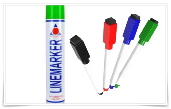 Markers and spray paint