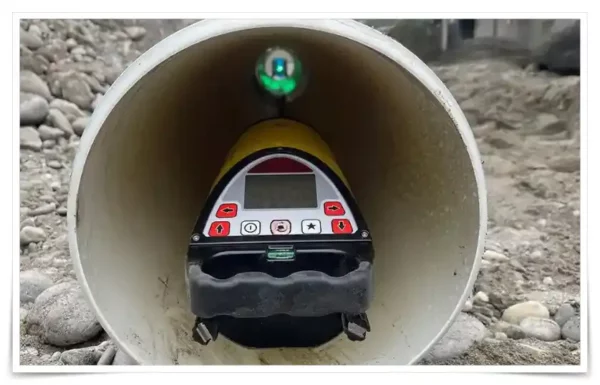 Pipe laser level