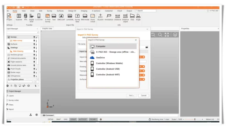 topographic specialised software