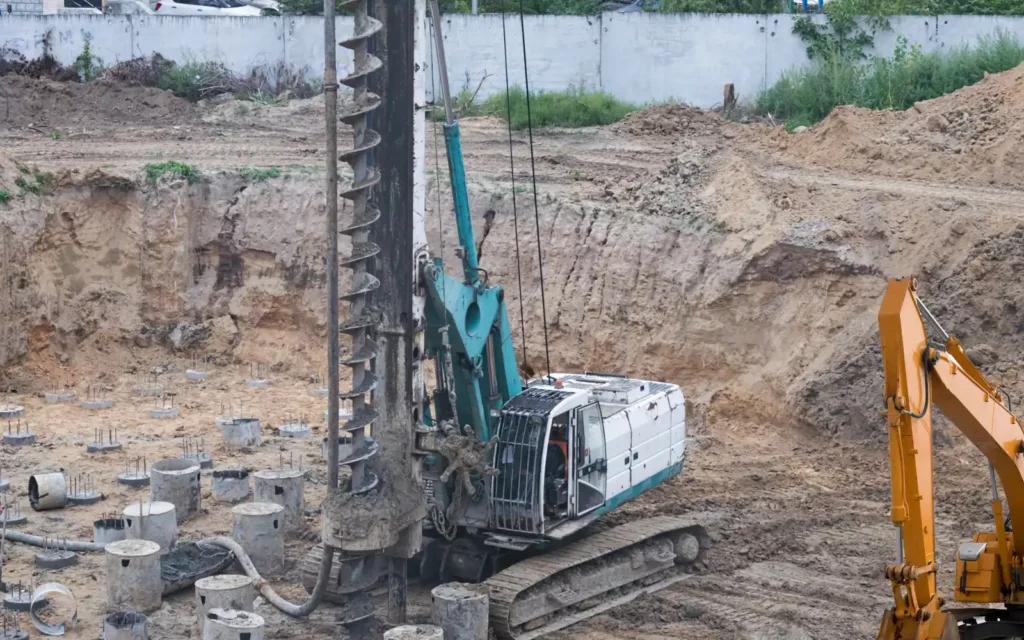 Drilling Concrete Piles